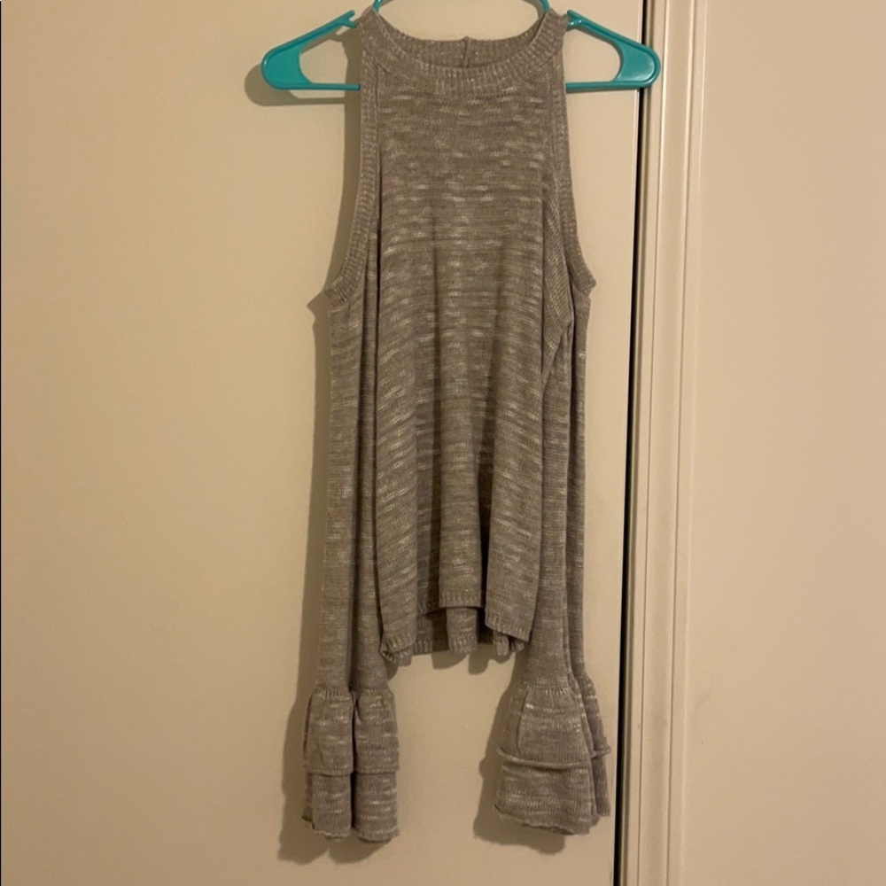 Open shoulder sweater